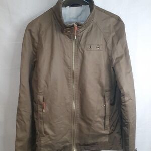 Denim Couture by Zara Man Men's Army Jacket Long‎ Sleeve Full Zip